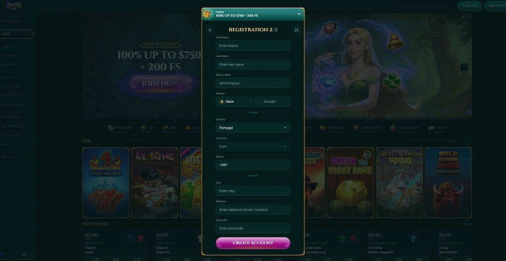 Screenshot 20Bet