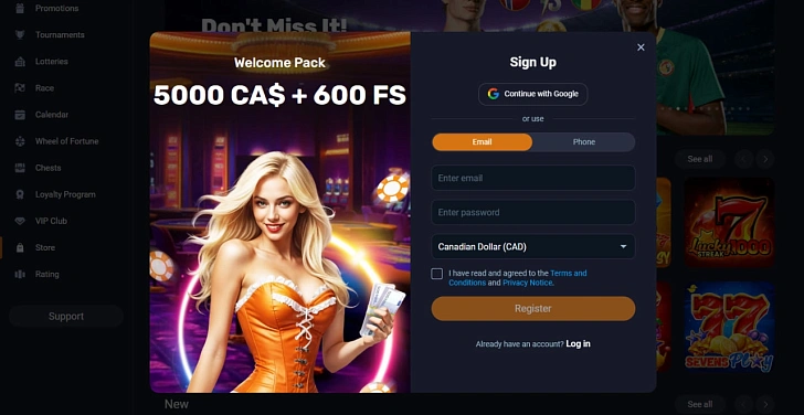 Screenshot 20Bet