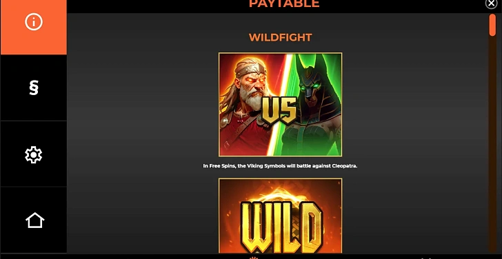 Settings: RTP, game rules, stakes and info panel.
