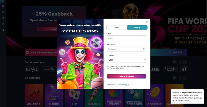 Screenshot 20Bet