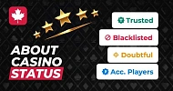 About Casino Statuses on CasinosInCanada.com