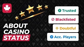 About Casino Statuses on CasinosInCanada