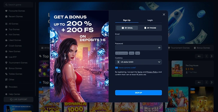 Screenshot 20Bet