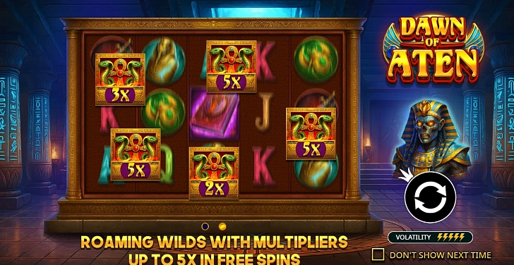 Base game: layout, bet controls and balance display.