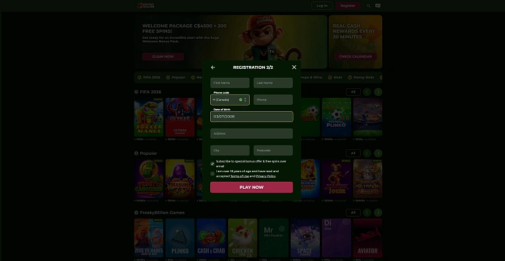 Screenshot 20Bet