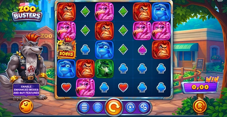 Gameplay process: wins, multipliers and cascade behaviour.