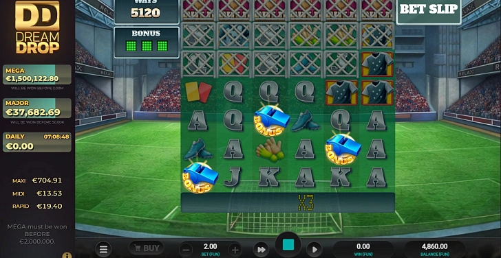 Bonus game: free spins, retriggers and bonus-round rules.