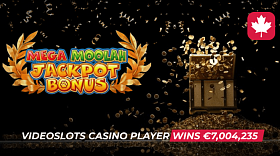 Videoslots Casino Player Wins €7,004,235 Mega Moolah Jackpot on Absolootly Mad Mega Moolah Win