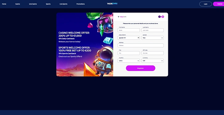 Screenshot 20Bet