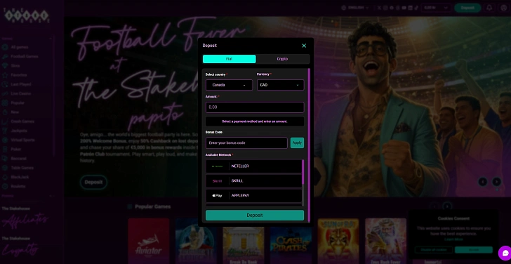 Screenshot 20Bet