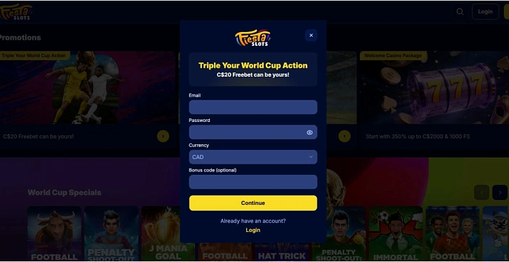 Screenshot 20Bet