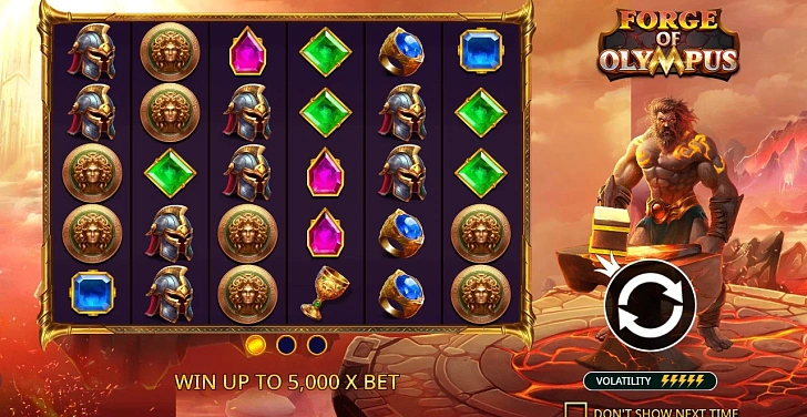 Base game: layout, bet controls and balance display.