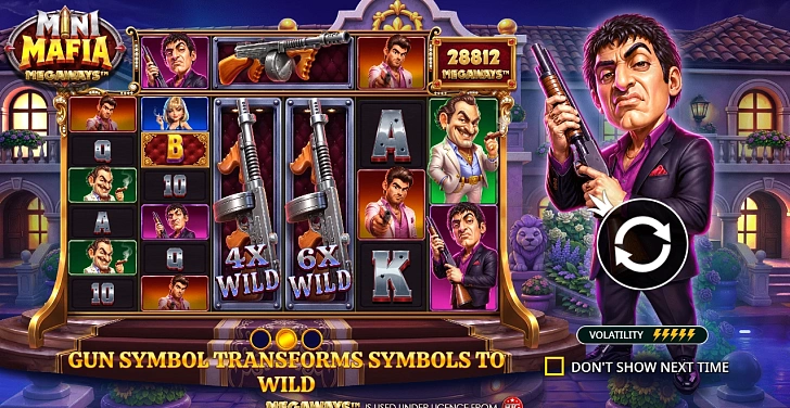 Base game: layout, bet controls and balance display.