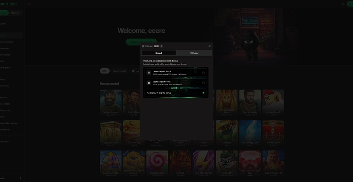 Screenshot 20Bet