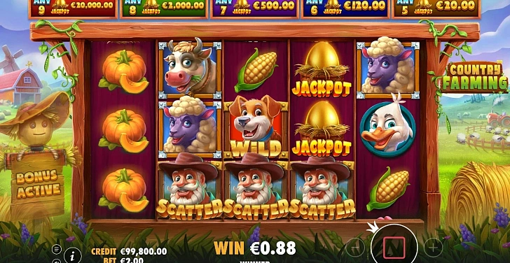 Gameplay process: wins, multipliers and cascade behaviour.