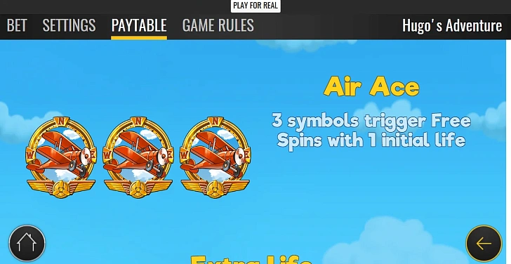 Settings: RTP, game rules, stakes and info panel.