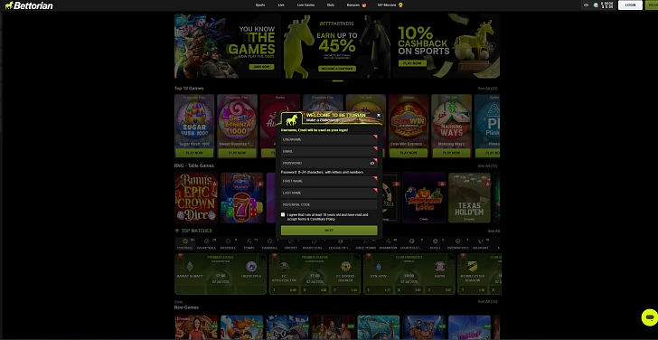 Screenshot 20Bet
