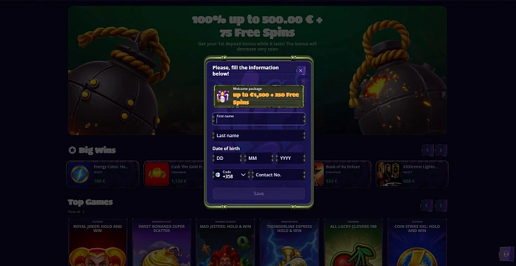 Screenshot 20Bet