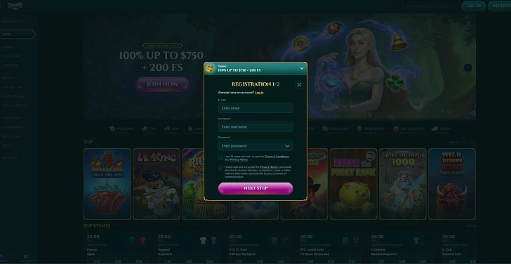 Screenshot 20Bet