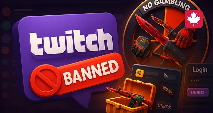 Twitch dealt a crushing blow to the skin market: Advertising of CS2 roulettes and cases is officially banned