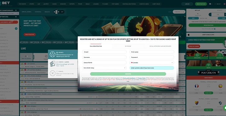 Screenshot 20Bet