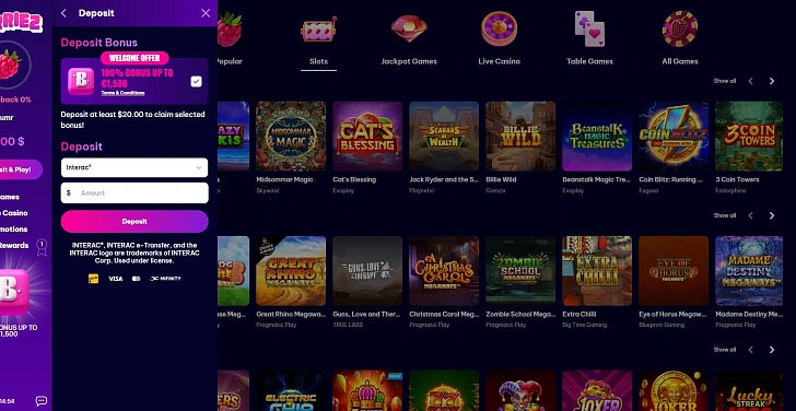 Screenshot 20Bet