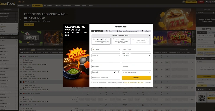 Screenshot 20Bet