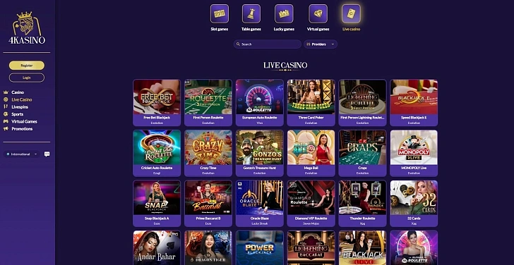 Screenshot 20Bet