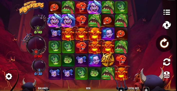 Gameplay process: wins, multipliers and cascade behaviour.