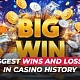 The Biggest Wins and Losses in the Casino History