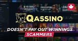 Qassino Casino - A deception machine that does not pay out winnings!