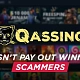 Qassino Casino - A deception machine that does not pay out winnings!