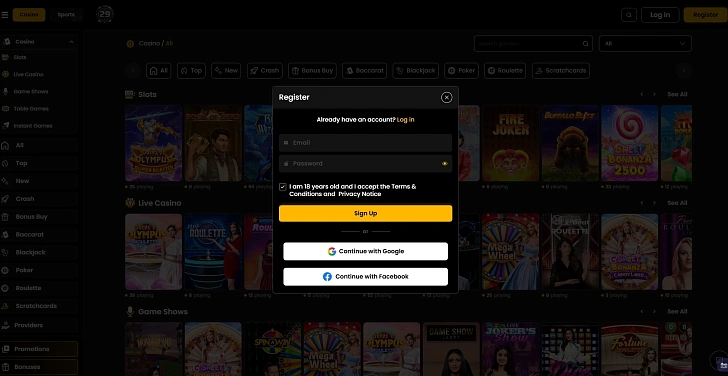 Screenshot 20Bet