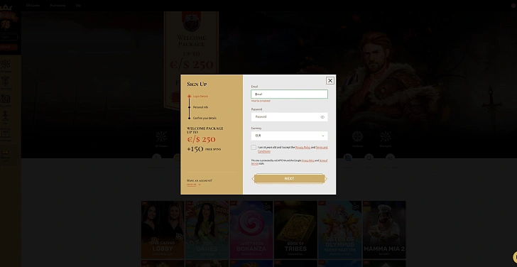 Screenshot 20Bet