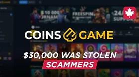 Casino coins.game: How They Scammed a Player for $30,000!