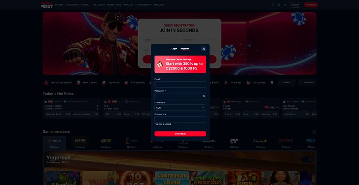 Screenshot 20Bet