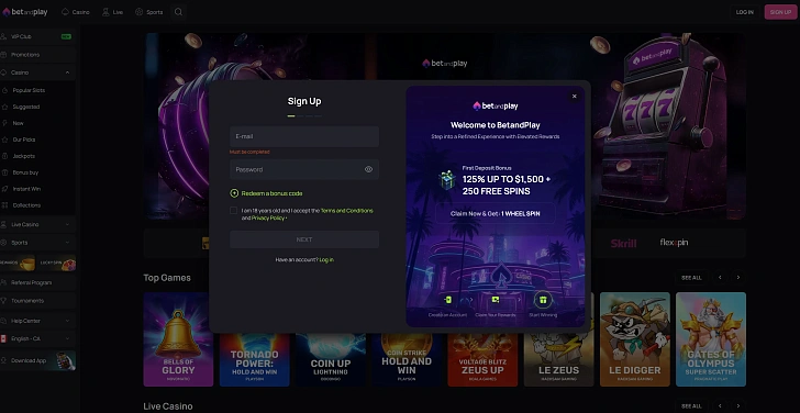 Screenshot 20Bet