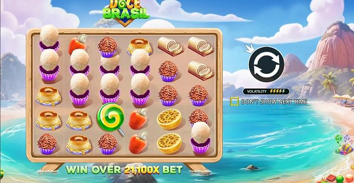 Base game: layout, bet controls and balance display.