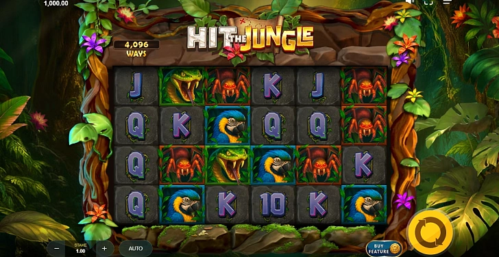 Base game: layout, bet controls and balance display.