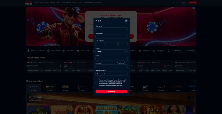 Screenshot 20Bet