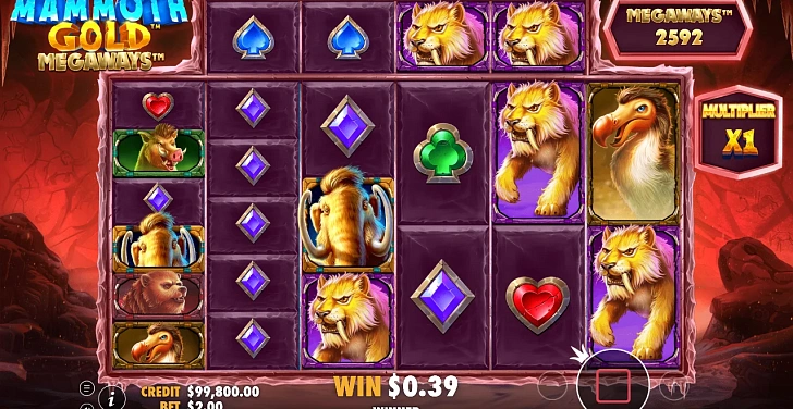 Gameplay process: wins, multipliers and cascade behaviour.