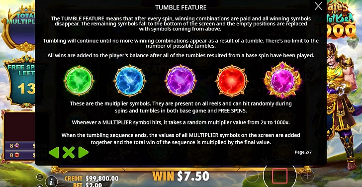 Bonus game: free spins, retriggers and bonus-round rules.