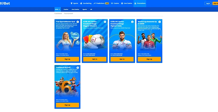 Screenshot 20Bet