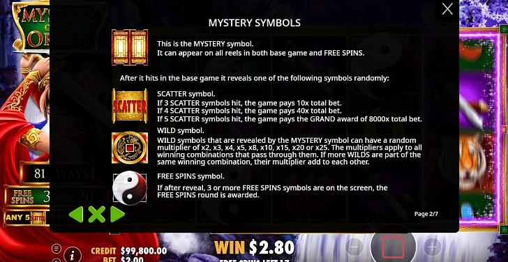 Bonus game: free spins, retriggers and bonus-round rules.