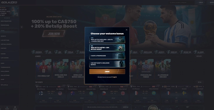 Screenshot 20Bet