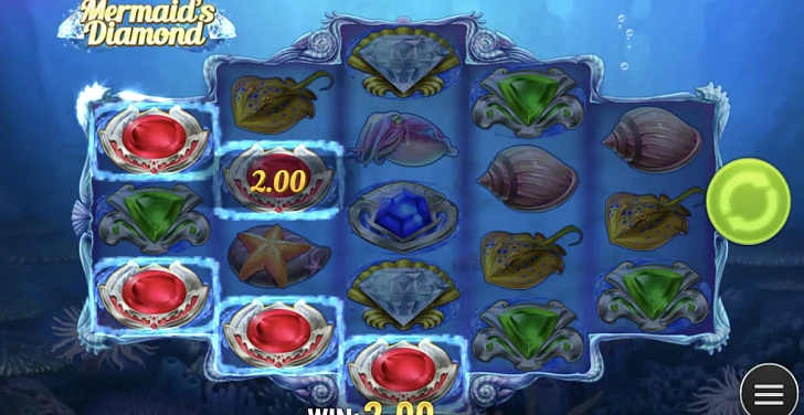 Base game: layout, bet controls and balance display.