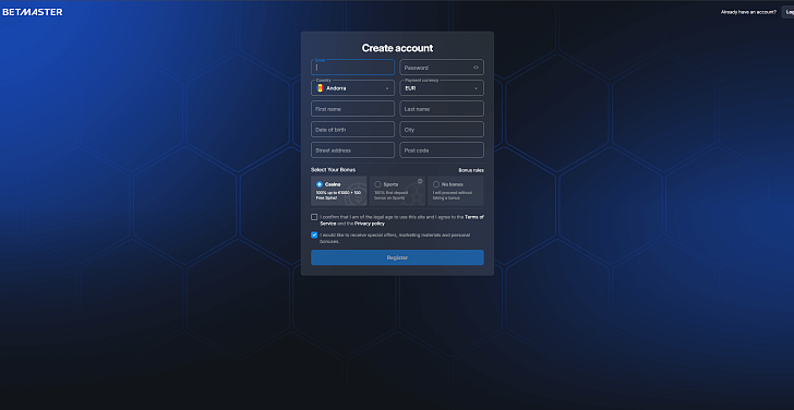 Screenshot 20Bet