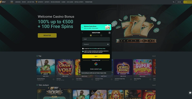 Screenshot 20Bet