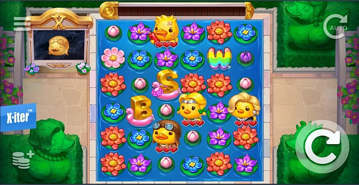 Base game: layout, bet controls and balance display.