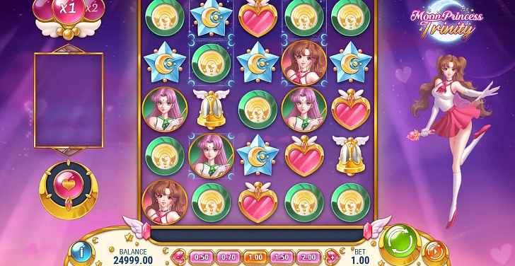 Gameplay process: wins, multipliers and cascade behaviour.